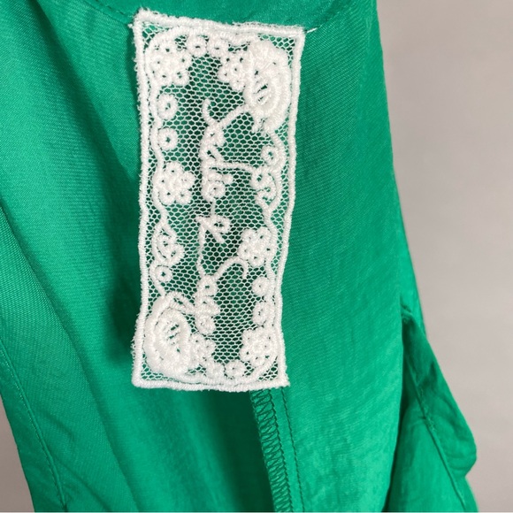 Sadie & Sage Maxi Slip Dress Green Relaxed Fit Summer Vacation Breezy Size Small - Picture 3 of 11